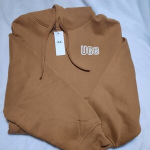 UGG Tan Hoodie with Embroidered Logo